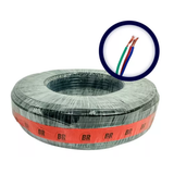 Rolo de 100M Cabo PP 5X2,50 MM Preto 100% Cobre - Br Cabos