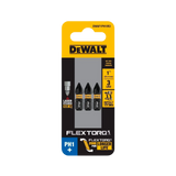 Ponta Phillips #1 Flextorq 1 3 Peças - Dewalt