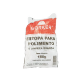 Estopa Para Polimento e Limpeza Branca Pacote 150gr - Worker