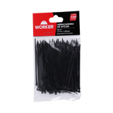 Abracadeira Nylon 2;5X100mm PR 100pcs - WORKER