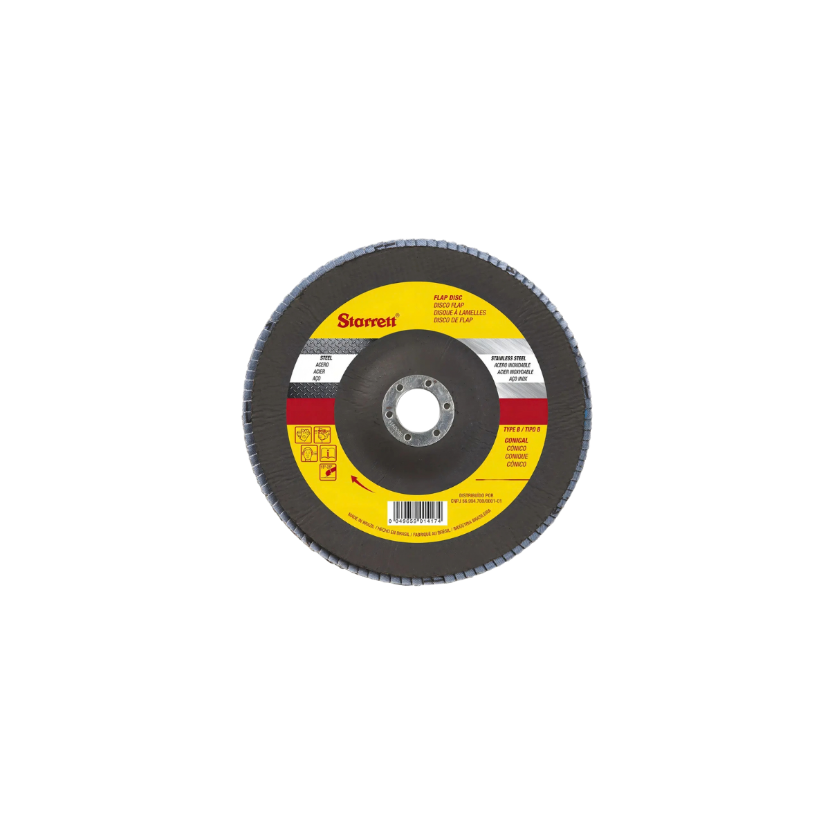 Disco Flap Grão 100 4.1/2 FDS115-100FC - Starrett