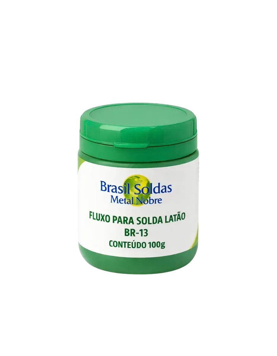 Fluxo p/ Solda Amarela / Latão / Ferro 100g BR-13  - Brasil Soldas