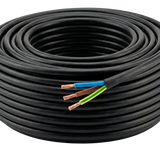 Rolo de 100M Cabo PP 3X1,50 MM Preto 100% Cobre - KBC