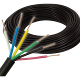 Rolo de 100M Cabo PP 6X2,50 MM Preto 100% Cobre - KBC
