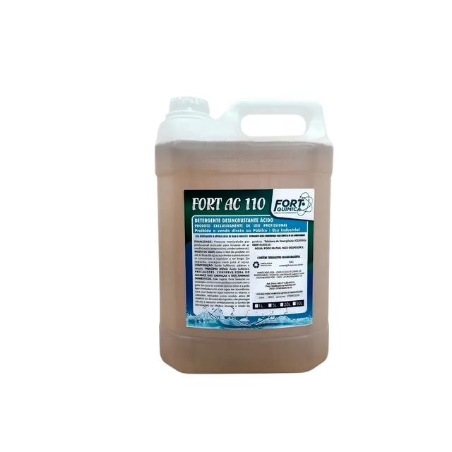 Detergente Desincrustante Concentrado Fort AC 110 5L - Fort Quimica