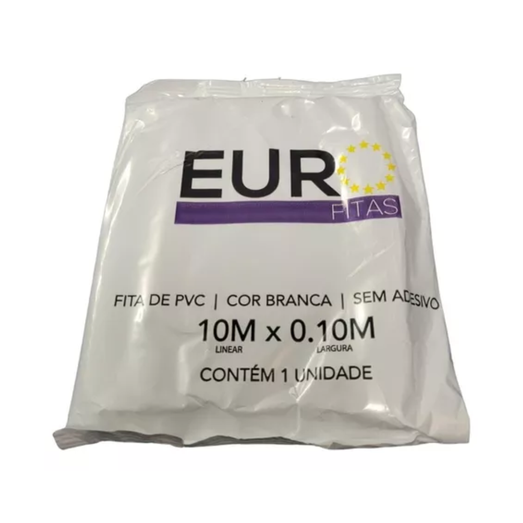 Fita PVC Branca 10m - EURO