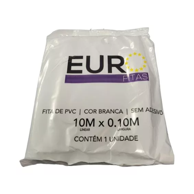 Fita PVC Branca 10m - EURO