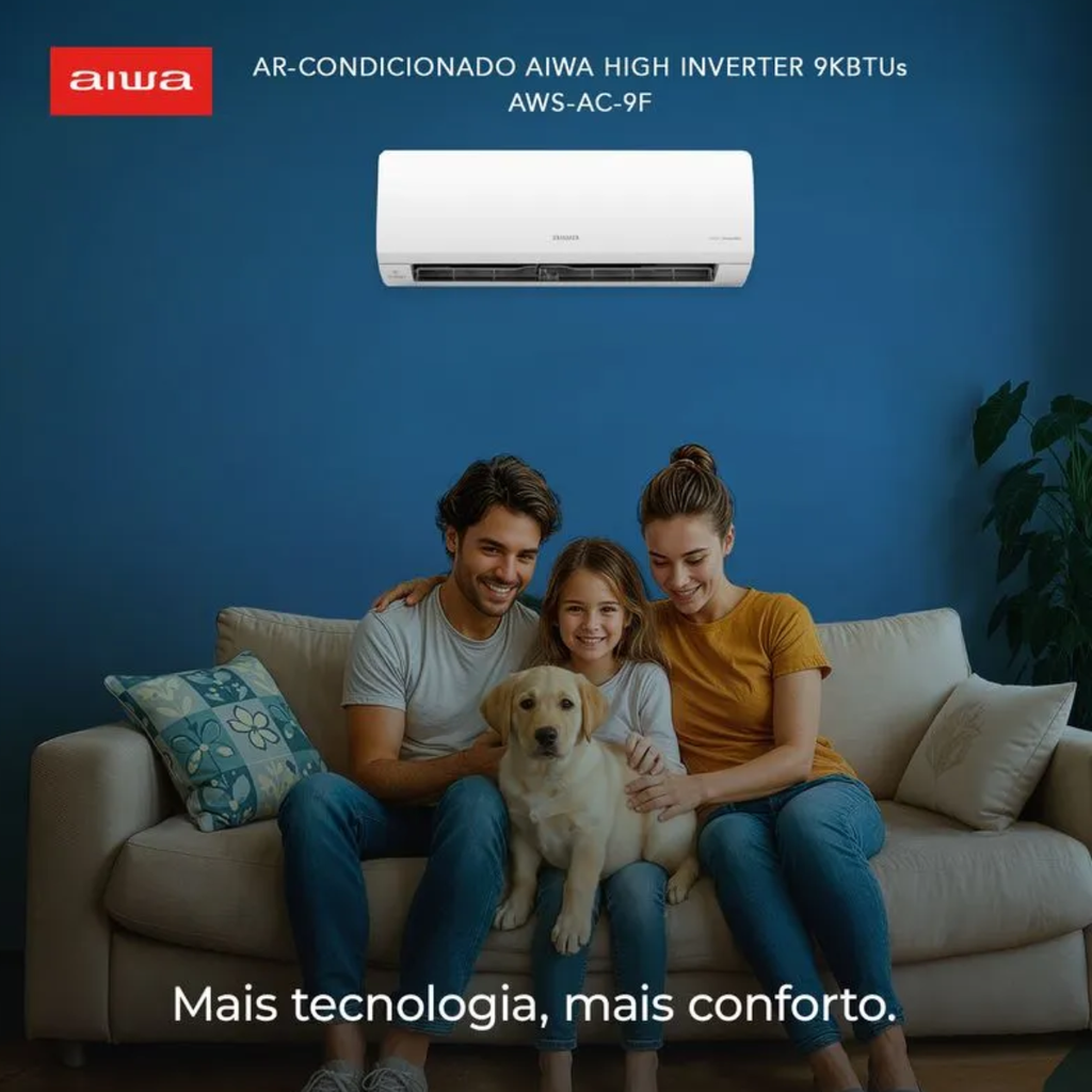 Ar Condicionado Split High Wall High Inverter 9.000 R32 C-Wifi - Aiwa