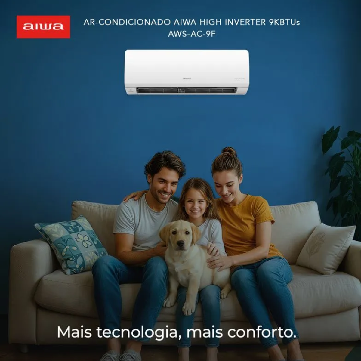 Ar Condicionado Split High Wall High Inverter 9.000 R32 C-Wifi - Aiwa