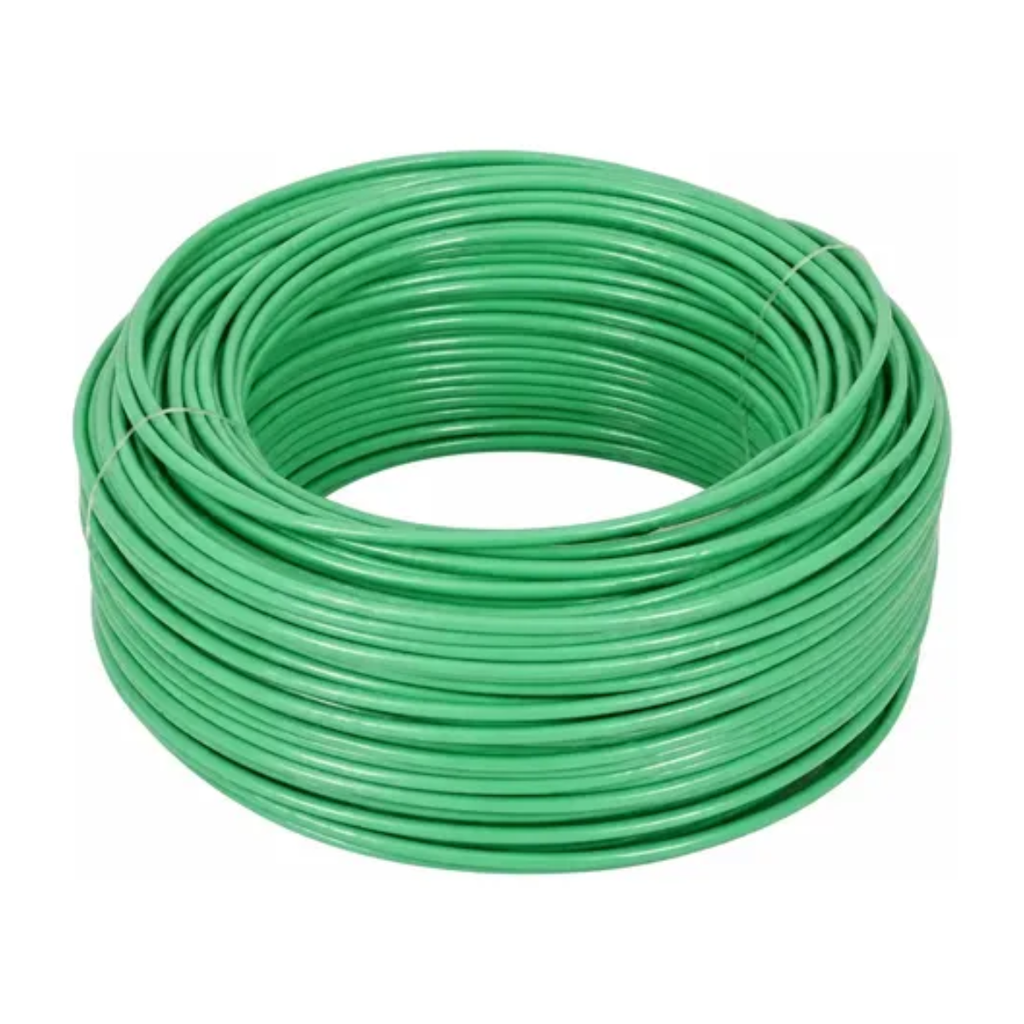 Rolo Cabo Flexível 1x6,00mm 100% Cobre 450/750V Verde - Iberica