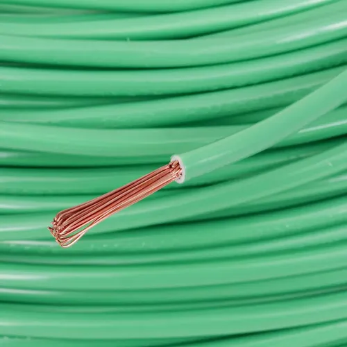 Rolo Cabo Flexível 1x6,00mm 100% Cobre 450/750V Verde - Iberica