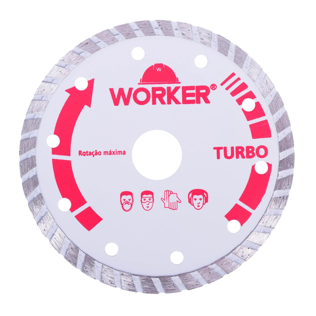 Disco Diamantado Turbo 110x20mm Az - Worker