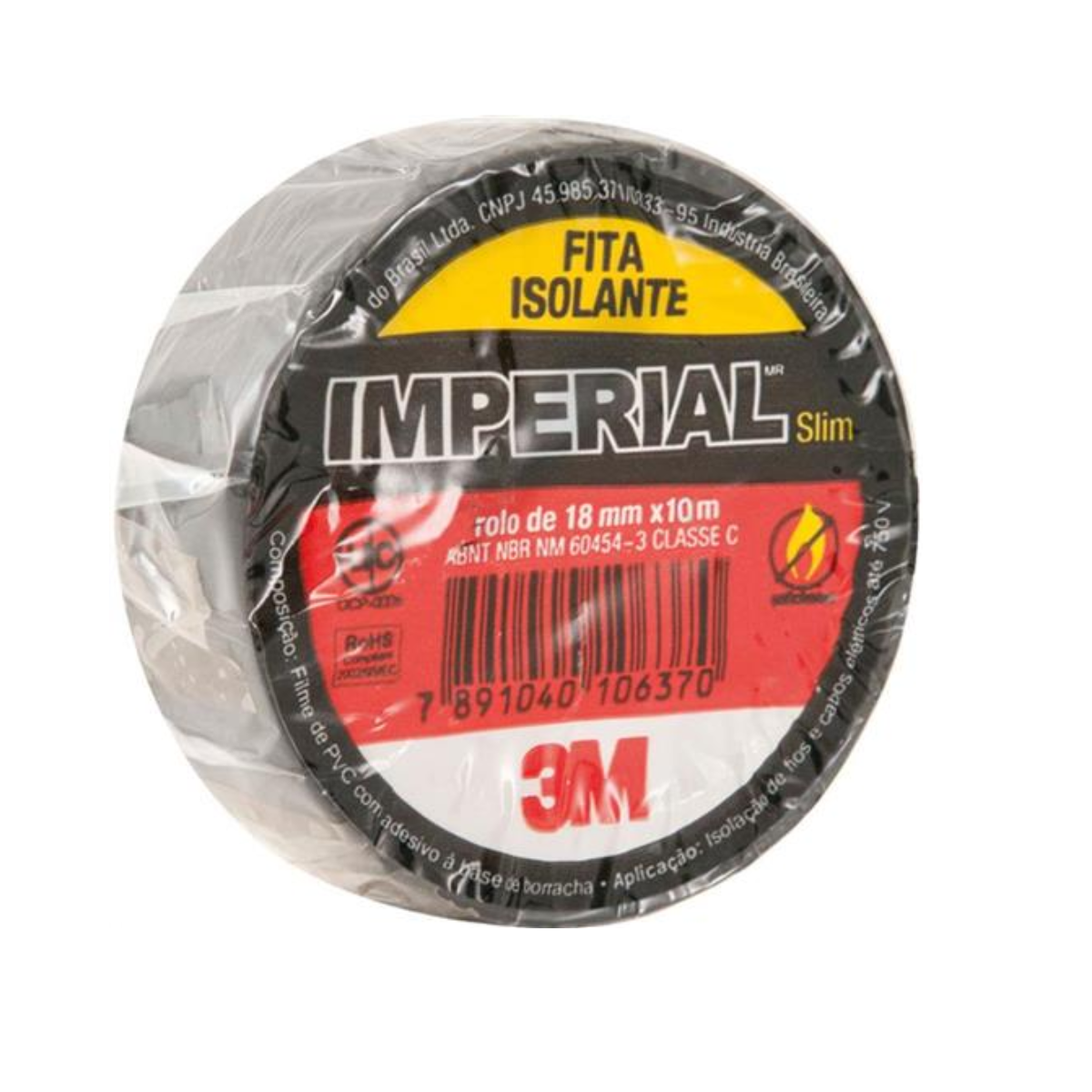 Fita Isolante Preta Imperial 10 Metros - Imperial