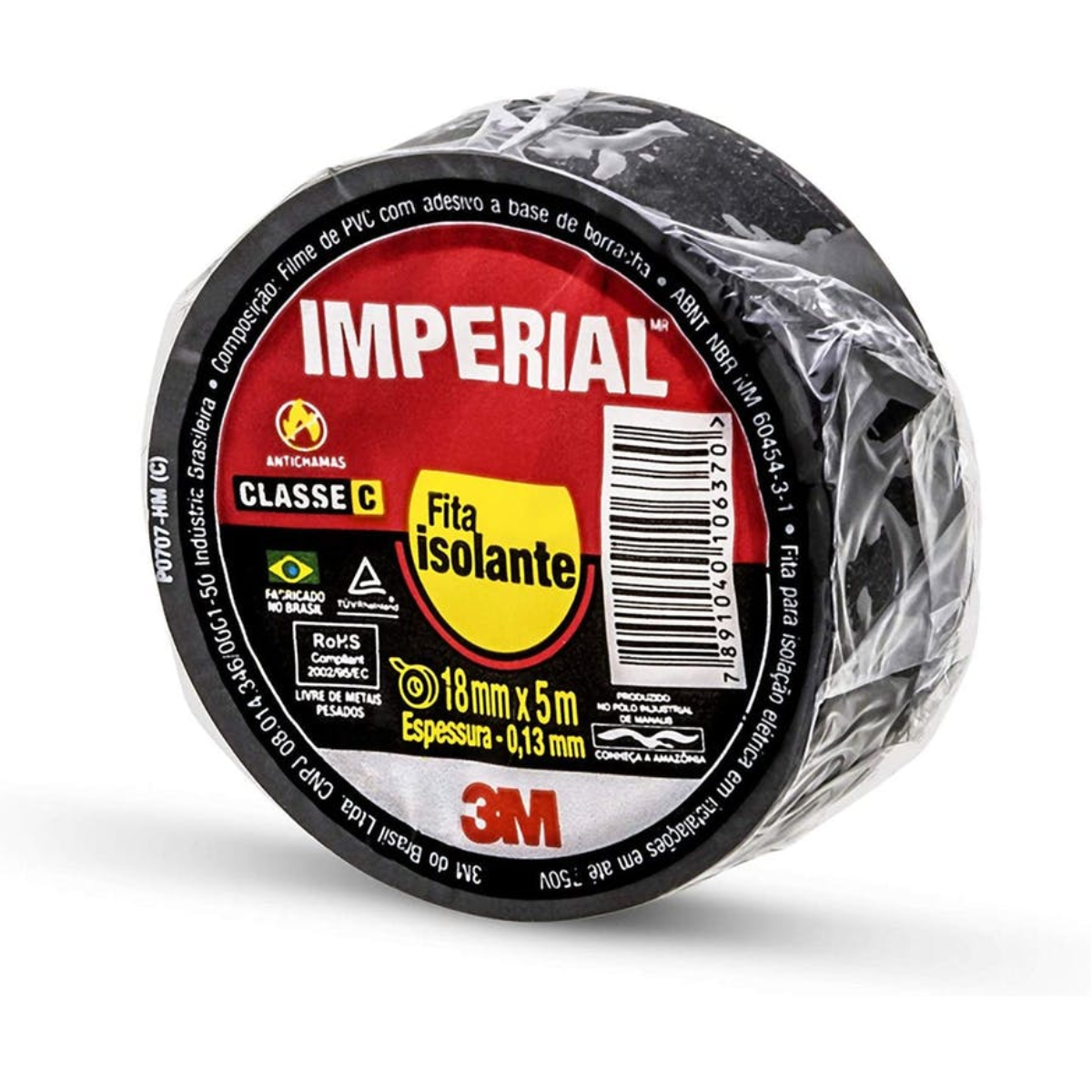 Fita Isolante Preta 5 Metros - Imperial