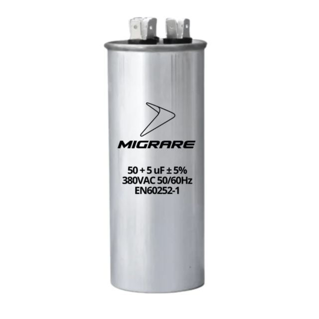 Capacitor 50 + 5 Uf 380v - Migrare