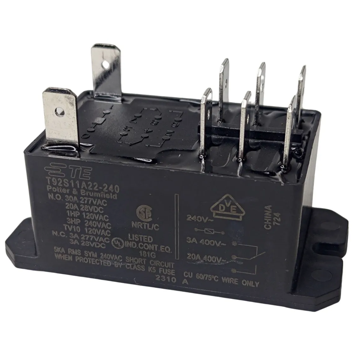 Rele de potencia 09 A 36K P/ Condensadora Springer (Contator)  1810 - Midea