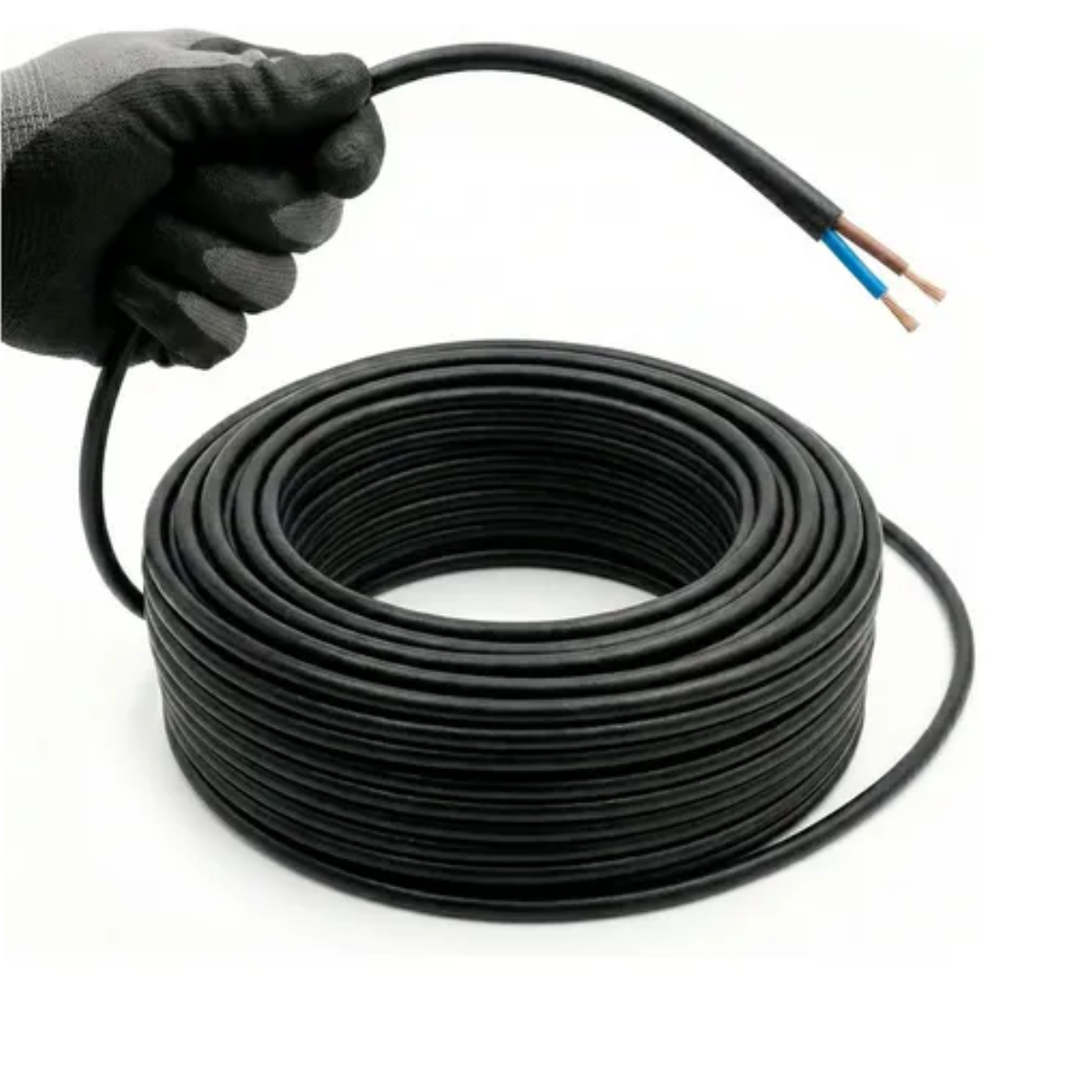 Rolo de 100M Cabo PP 2X2,50 Preto 100% Cobre - Ibérica