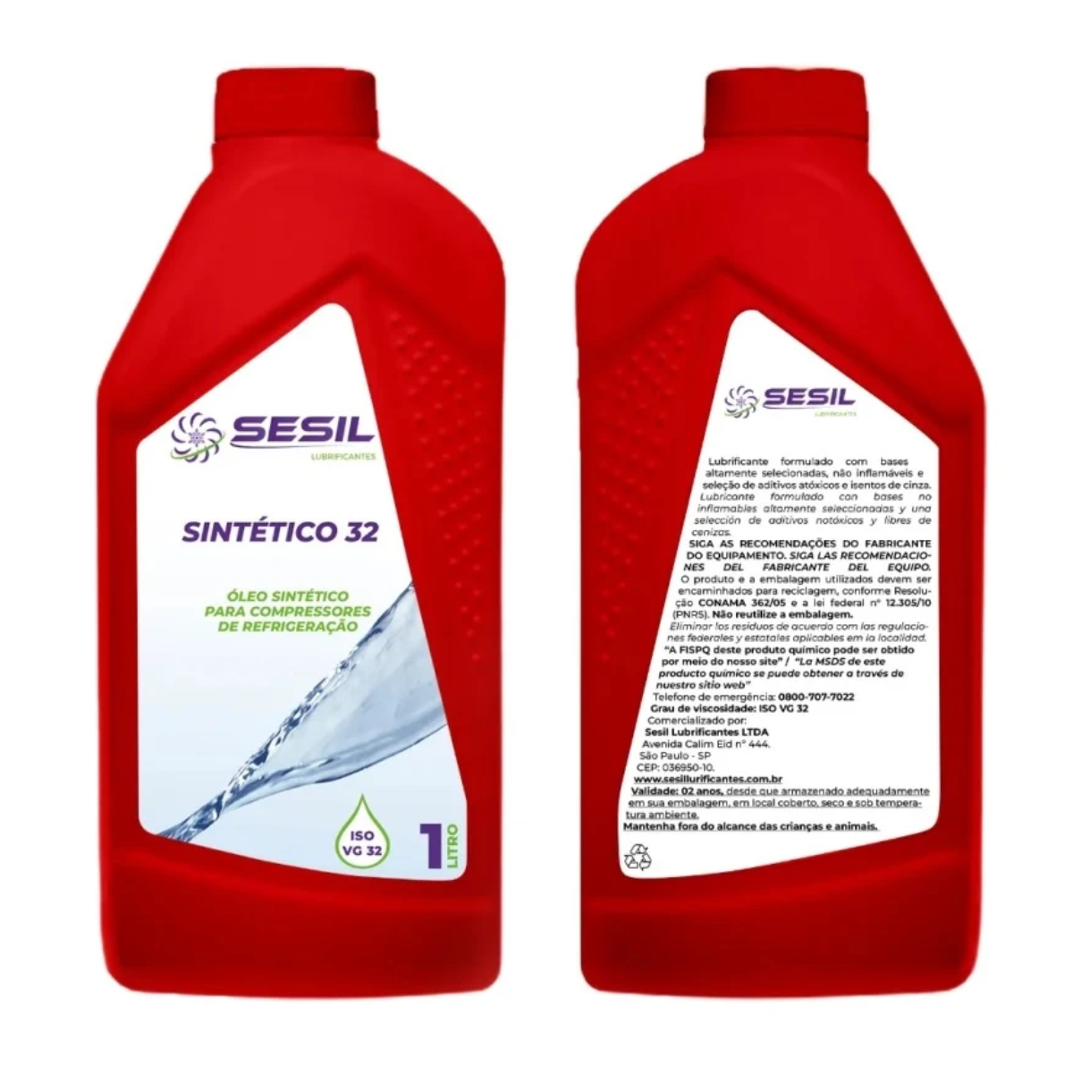 Óleo Sintetico R134 ISO VG32 1LT - SESIL
