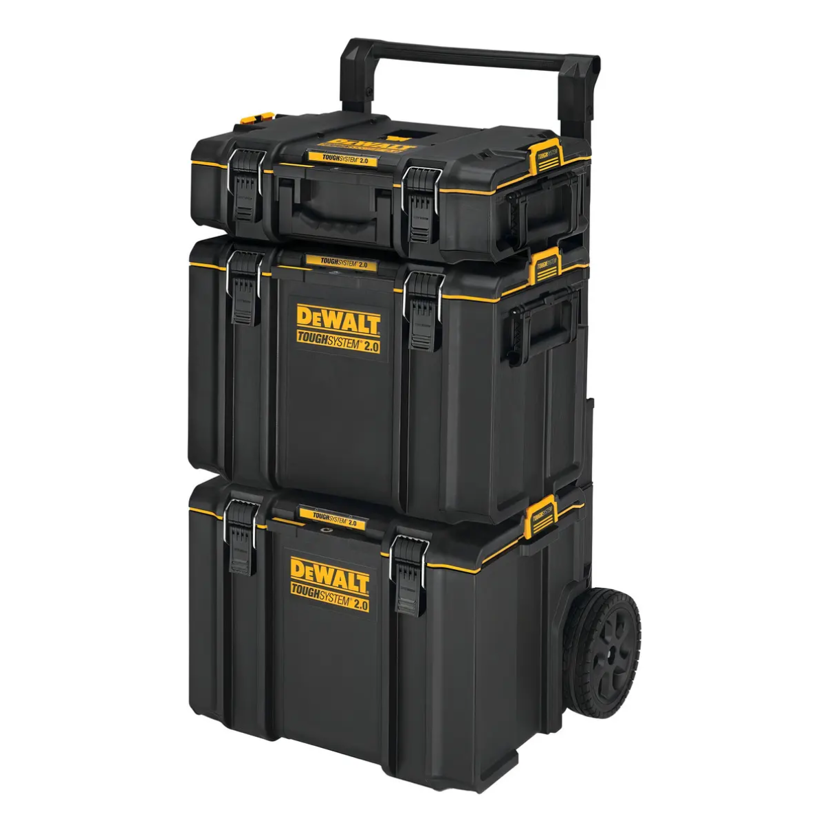 Kit Caixas Organizadora com Rodas Toughsystem Em Torre 3 peças - DeWalt