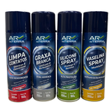 KIT graxa/vaselina/Silicone/Limpa contato Aerossol 300ML - Ar da Terra