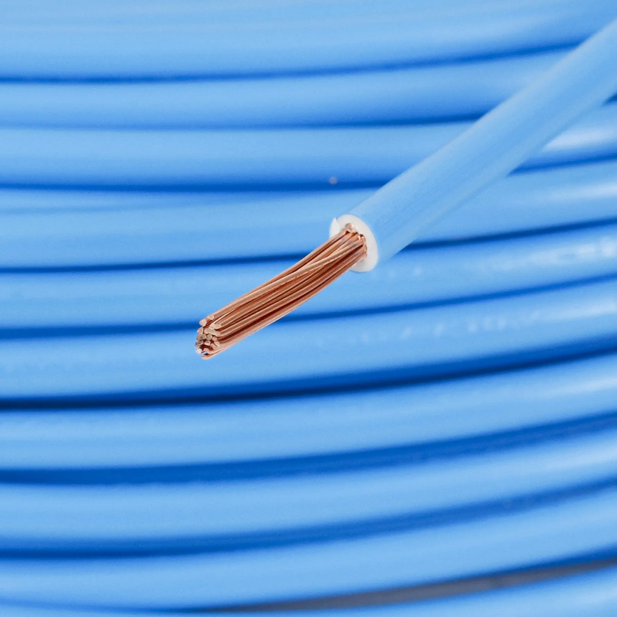 Rolo Cabo Flexível 1x6,00mm 100% Cobre 450/750V Azul - Iberica
