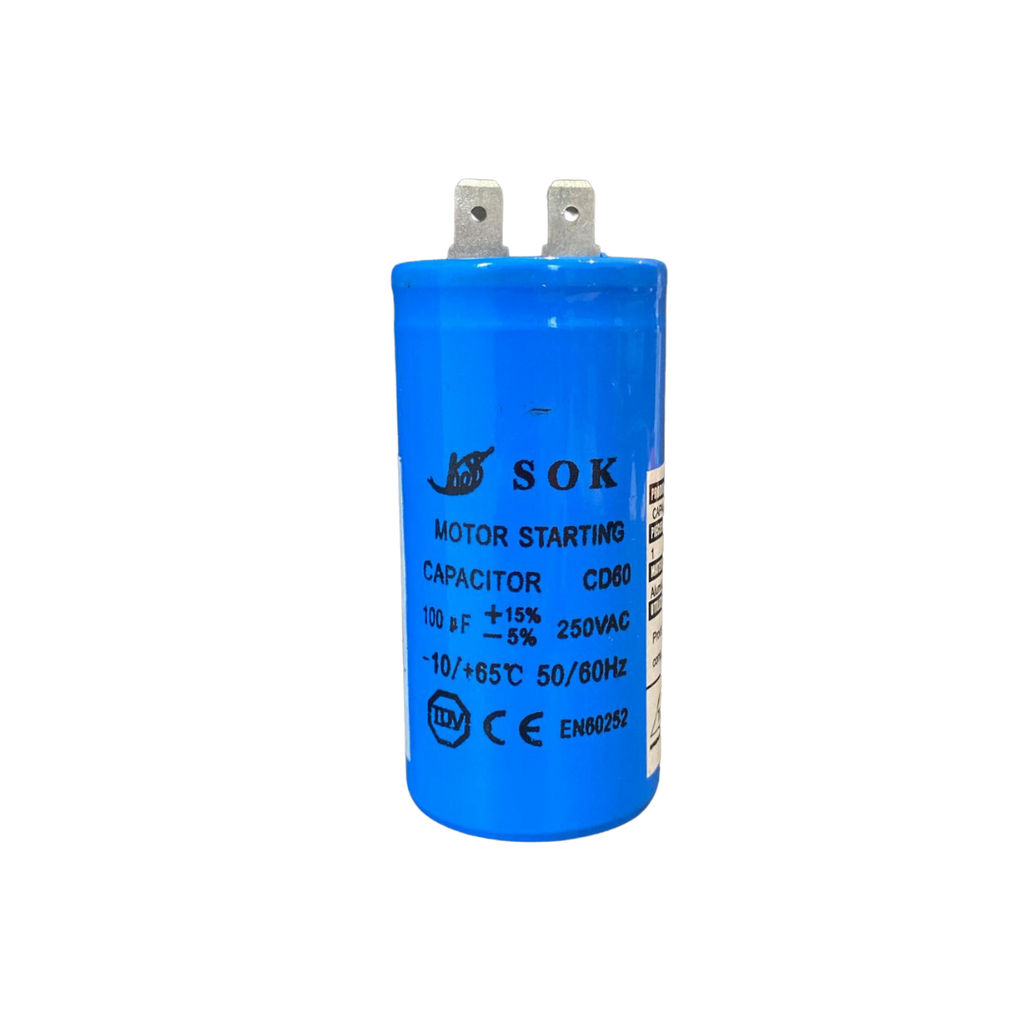 Capacitor Partida 100uf 250vac - SOK