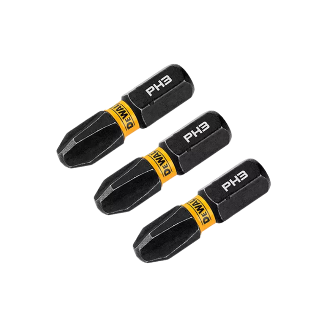 Kit 3 Bits Phillips Ph3 X25mm Flextorq Dewalt