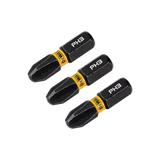 Kit 3 Bits Phillips Ph3 X25mm Flextorq Dewalt