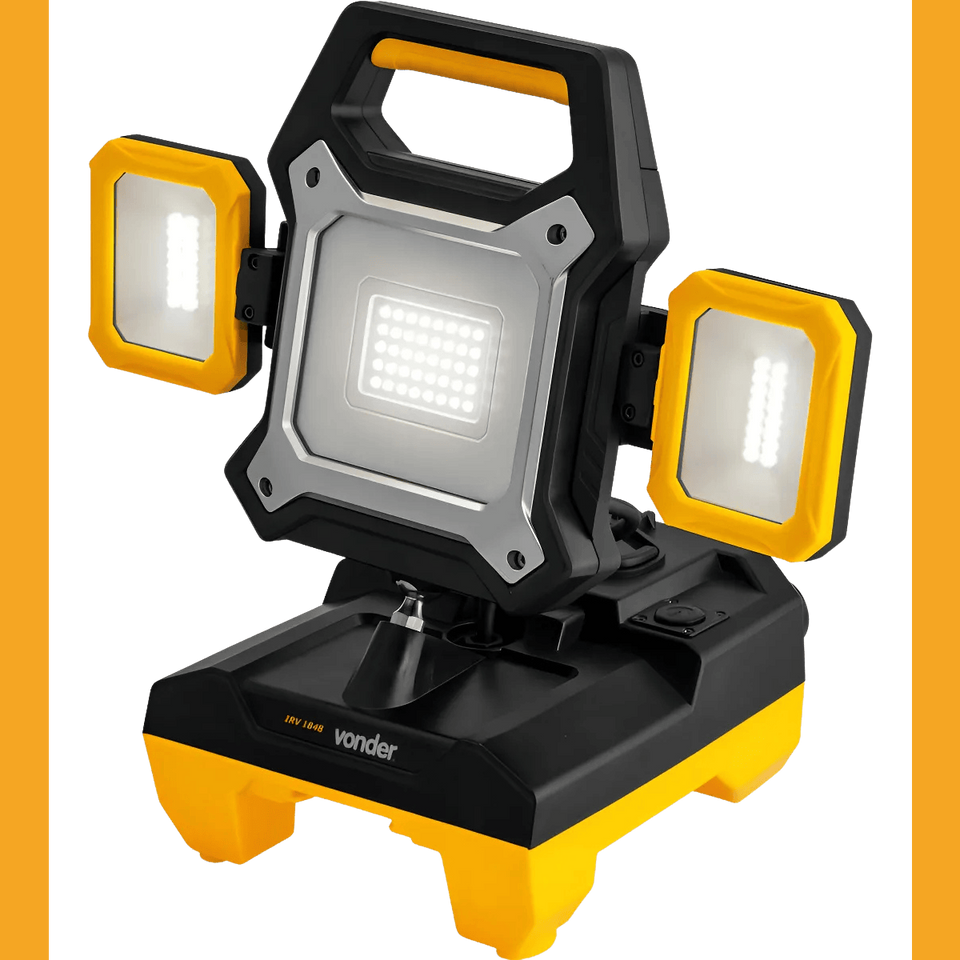 Refletor de Led bateria intercambiável de 18V S/bateria e S/carregador IRV1848 - Vonder