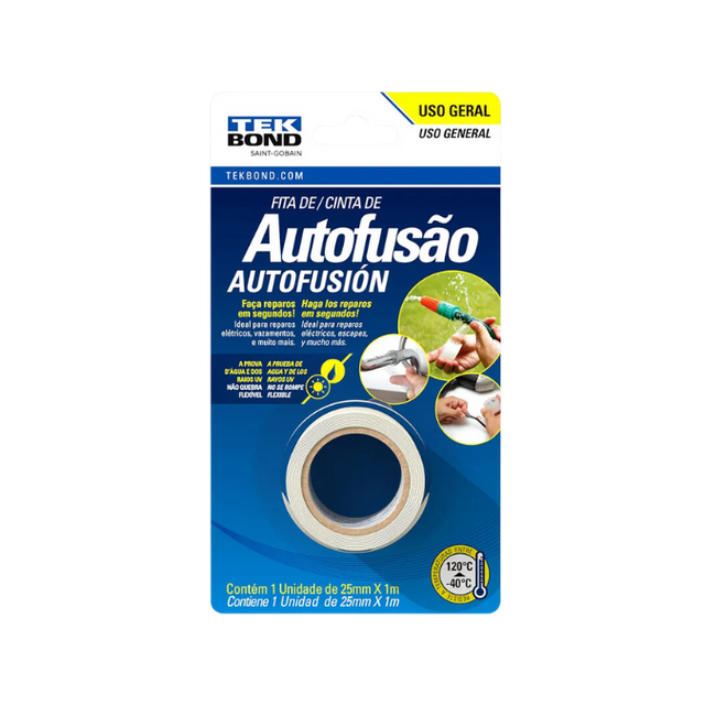 Fita de Autofusõo (25mmx1m) Blister - Tekbond