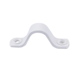 Abraçadeira Tipo U Plastico Branco P/ Mangueira de 1/2