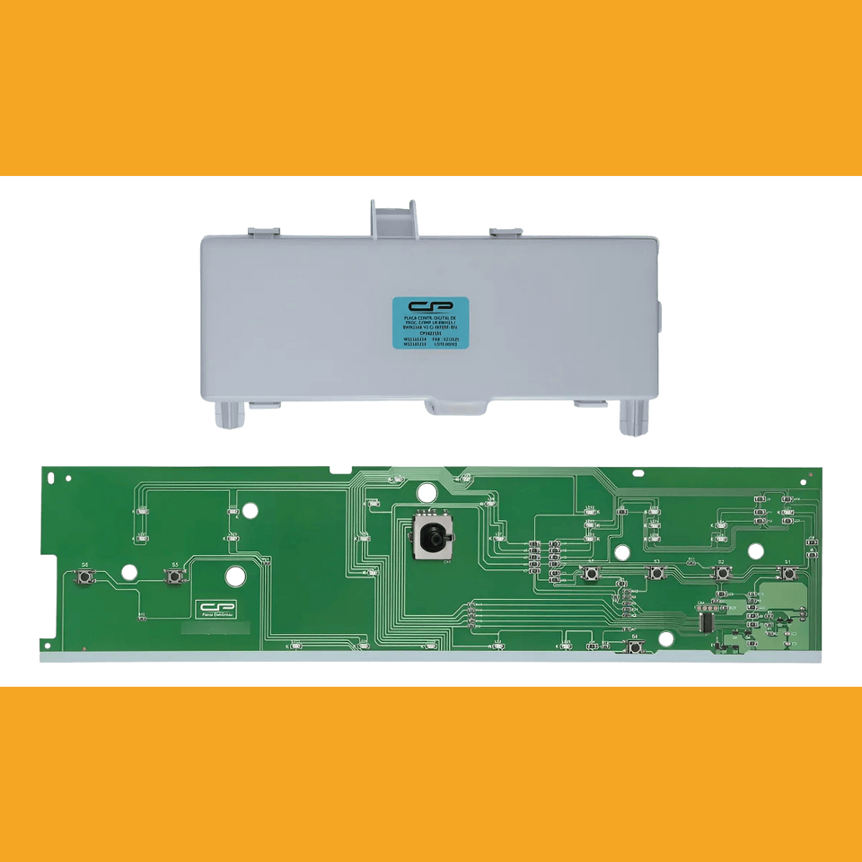 Placa controladora digital de processo compatível lavadora BWH15 e BWN15 Versão 2 com potência bivolt - CP