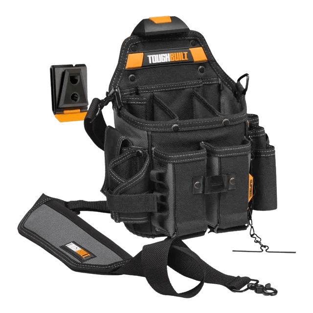 Bolsa Coldre c/ Alça p/ Mestre Eletricista Ferramentas com Cliptech - Toughbuilt
