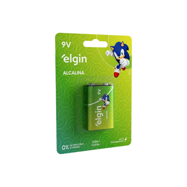 Bateria Alcanina 9V | 6L61 - ELGIN