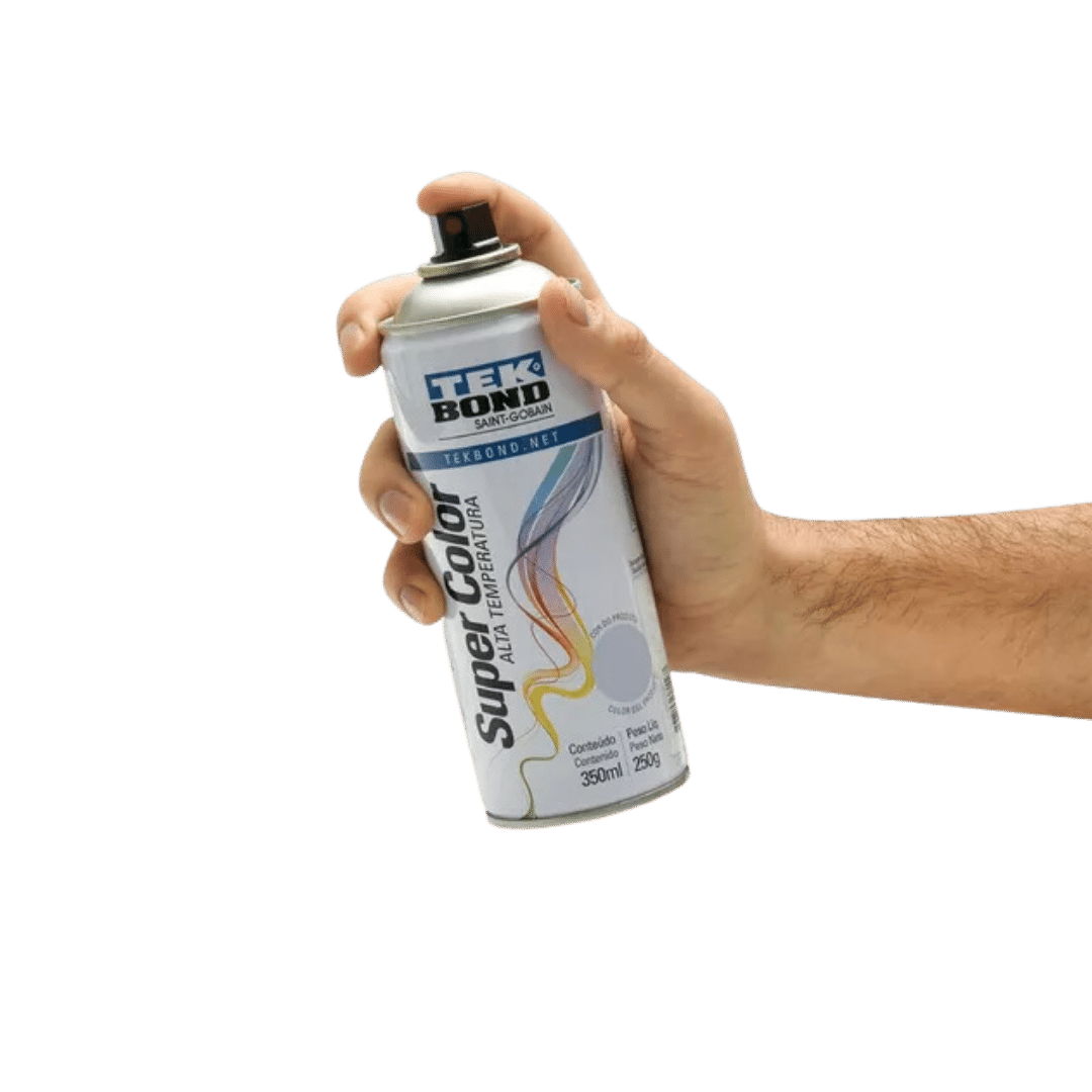Tinta Spray Platina Uso Geral 350ml - Tekbond