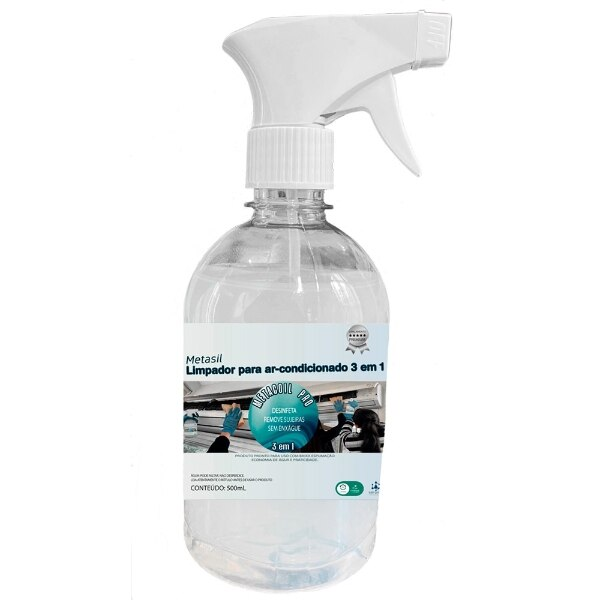 Limpador Para Ar Condicionado 3 em 1 500 ml - Metasil