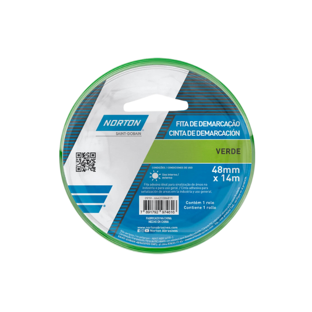 Fita Crepe Verde Auto Restauro (48mm x 40m) - Norton