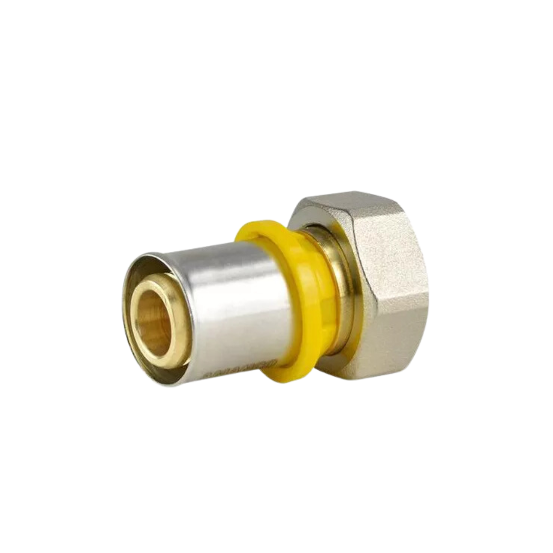 Conector Fixo Fêmea 16mm X 1/2 Multi Gás ( Multicamada ) - EMMETI