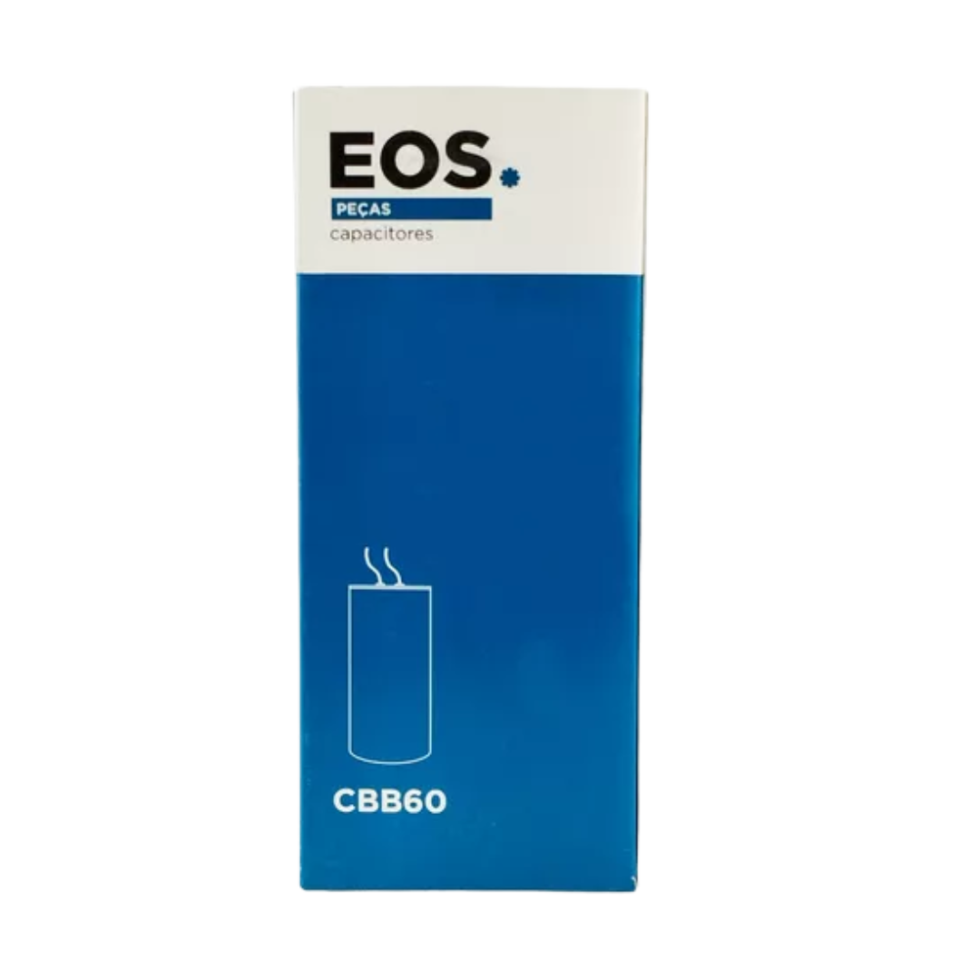 Capacitor Duplo 40+5 Mfd 380V com Terminal 50mm X 100mm Corpo Aluminio - EOS