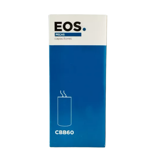 Capacitor Duplo 40+5 Mfd 380V com Terminal 50mm X 100mm Corpo Aluminio - EOS