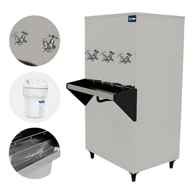 Bebedouro Industrial 100L 220v NG 3 Torneiras ( 2 gelada e 1 natural ) - KNOX