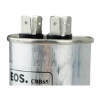 Capacitor Duplo 40+5 Mfd 380V com Terminal 50mm X 100mm Corpo Aluminio - EOS