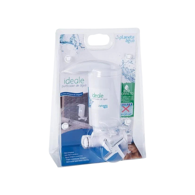 Purificador Ideale Basic Branco / Cromado Blister - Planeta Água