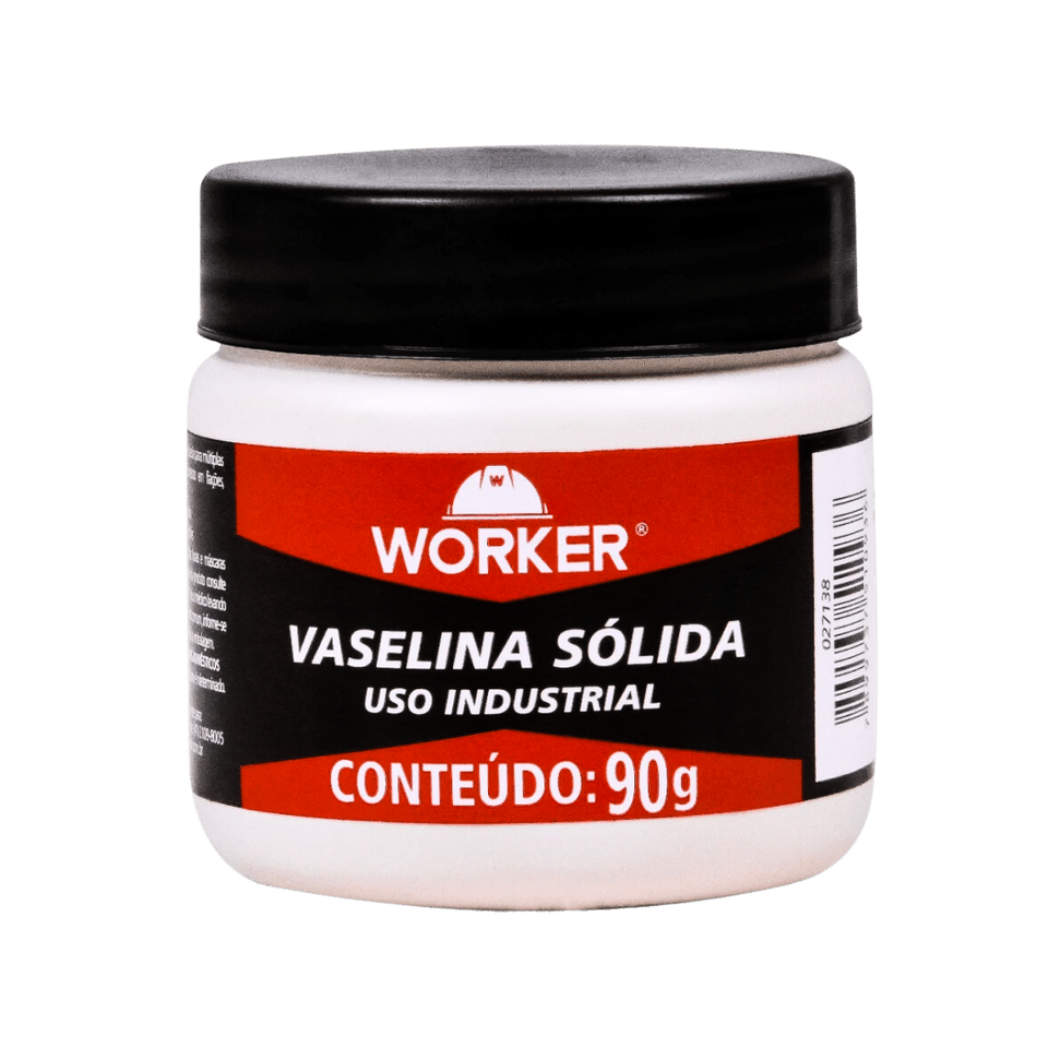 Vaselina Sólida Incolor p/ Uso Industrial Pote 90g - Worke