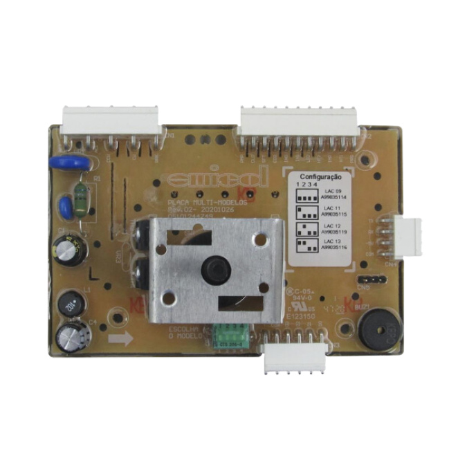 Placa Multi Modelos Bivolt Compatível com LAC09 | LAC11 | LAC12 | LAC13 - Emicol