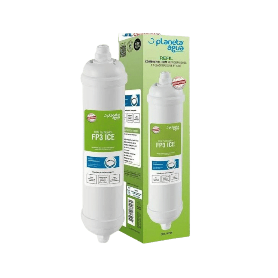 Refil FP3 - Compatível com Geladeiras side by side com conexão para mangueira de 1/4 externa