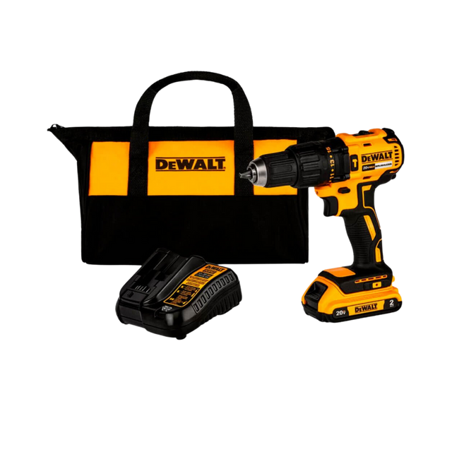 Parafusadeira / Furadeira Impacto 13 mm / 1750 RPM c/ Brushless (1 Bateria 20V Max / Carregador bivolt / Bolsa) (DCD7781D1BR)  - DeWalt