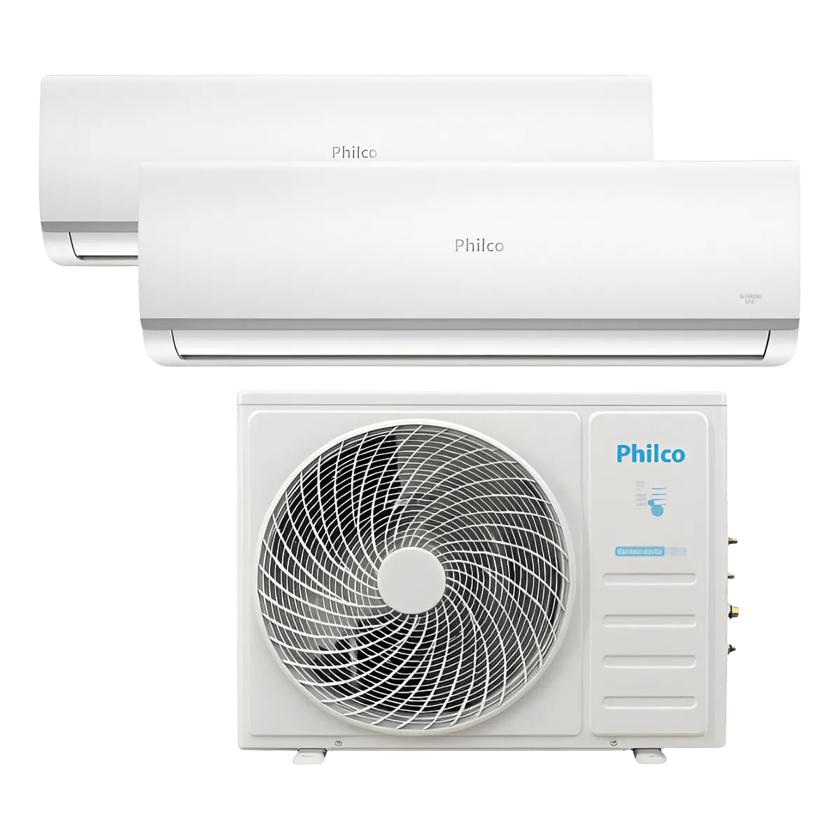 Ar Condicionado Mult Split Kit C/ 1 Condensadora de 18.000 btus + 2 Evap de 9.000 btus  Q/F - Philco