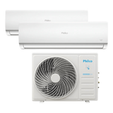 Ar Condicionado Mult Split Kit C/ 1 Condensadora de 18.000 btus + 2 Evap de 9.000 btus  Q/F - Philco