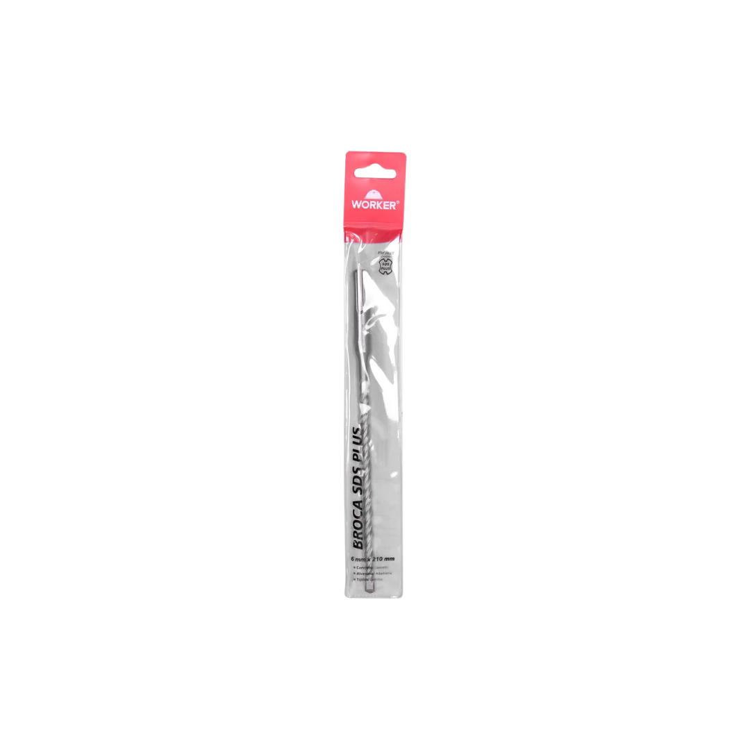 Broca Concreto Longa SDS Plus 06mmx210mm - WORKER